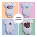 Cricut Baby Bodysuit Heat Transfer Blank, 2 Count, Size 9-12M