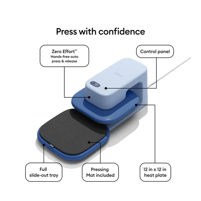 Cricut AutoPress 2 12x12 Heat Press Machine, Lavender