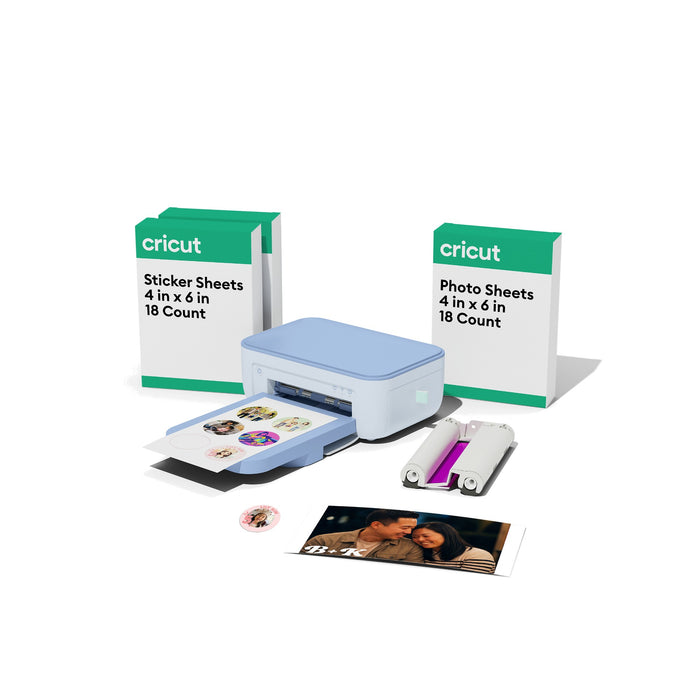 Cricut StickerPix Print Essential Bundle, Powder Blue