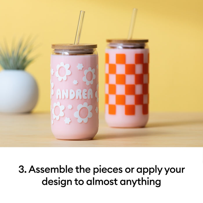 Cricut Joy Xtra Die-Cutting Machine with Smart Vinyl Sampler Packs, Transfer Tape and Tool Set Bundle