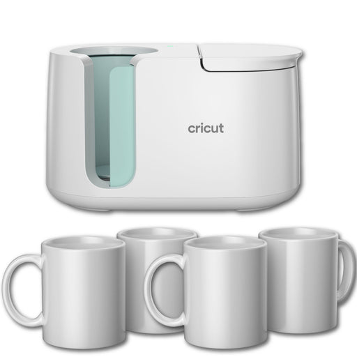 Cricut Mug Press Heat Press Machine with 4 Mug Blanks Bundle