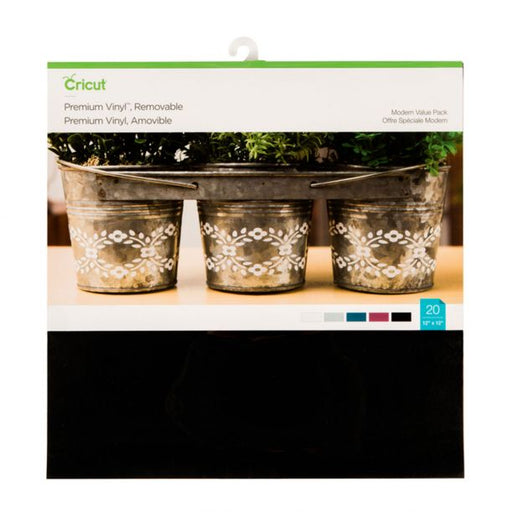 Cricut Premium Vinyl Value Pack, Modern - Removable 20 ct , 12" x 12" - Damaged Package