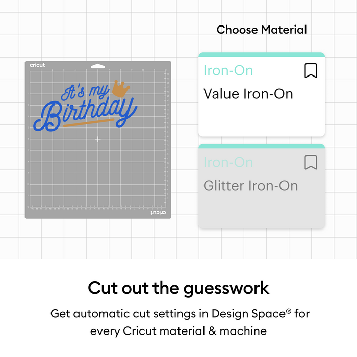 Cricut Value Iron-On, Rainbow Sampler - 12 in x 12 in (20 ct)