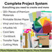 Cricut Ultimate All-in-One Materials & Accessories Bundle | Beginner Sampler Kit for Cricut Explore & Maker Machines with Vinyl, HTV, Stickers & Cards