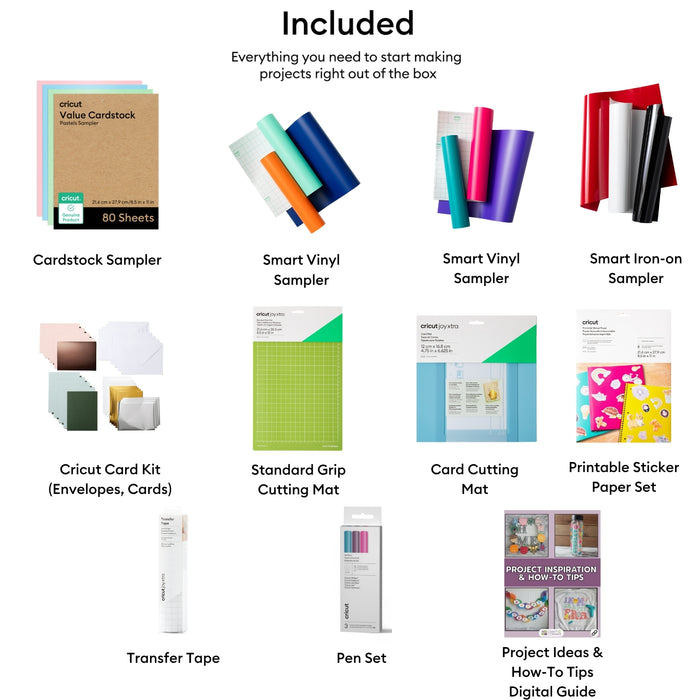 Cricut Ultimate Materials Bundle Set for Joy Xtra