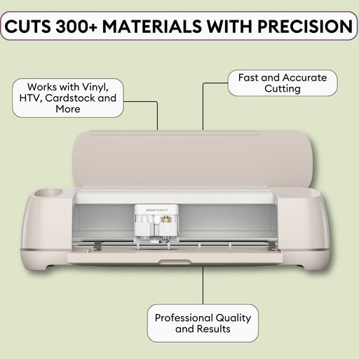 Cricut Maker 4 Cutting Machine and Easy Press 3 Machine with HTV Materials Bundle
