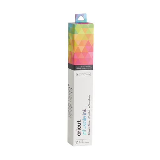 Cricut Infusible Ink Transfer Sheets - Rainbow Triangles - 12 in x 12 in 2 ct