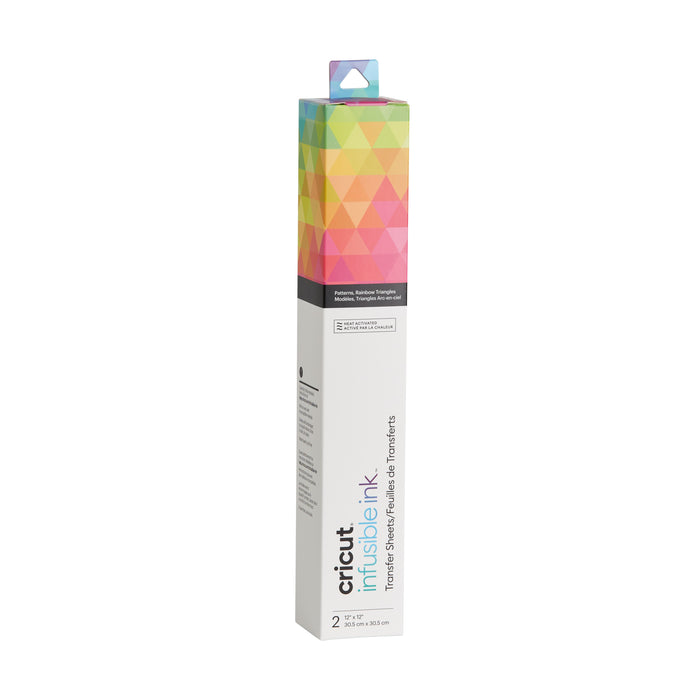 Cricut Infusible Ink Transfer Sheets - Rainbow Triangle - 12 in x 12 in (2 ct)
