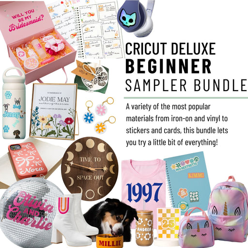 Cricut Deluxe All-in-One Materials and Accessories Bundle for Cricut Joy Xtra Machines