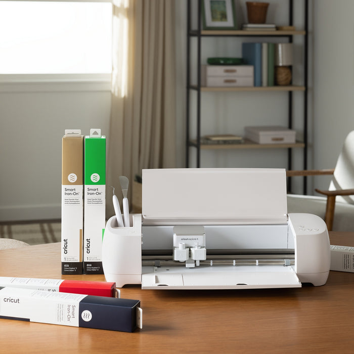 Cricut Explore 4 Cutting Machine and Easy Press 3 with Heat Transfer Vinyl Materials Bundle