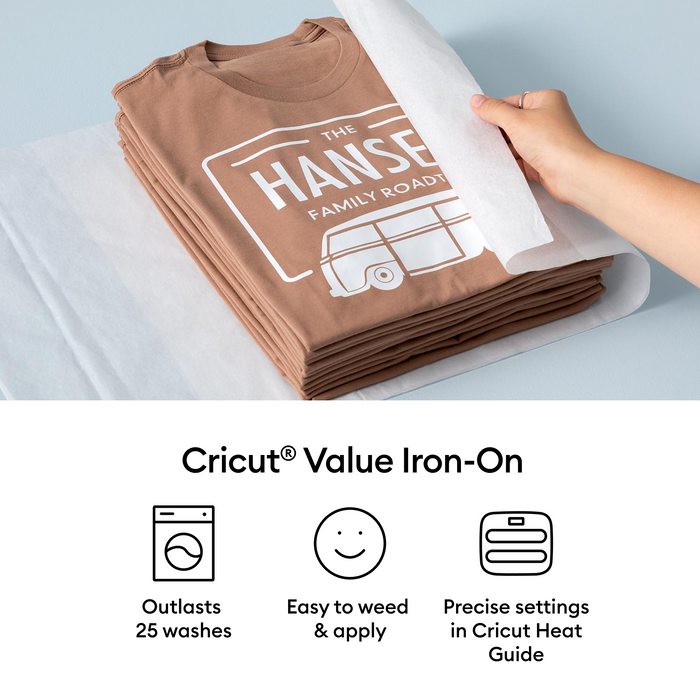 Cricut Value Iron-on Heat Transfer Vinyl - 12 in x 5 ft