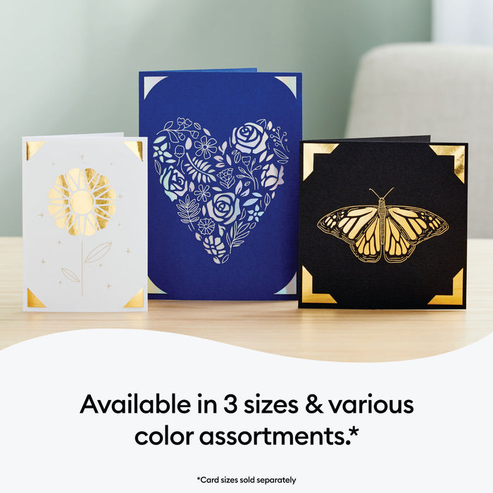 Cricut Foil Transfer Cards, R10 Royal Flush Sampler 18 Count