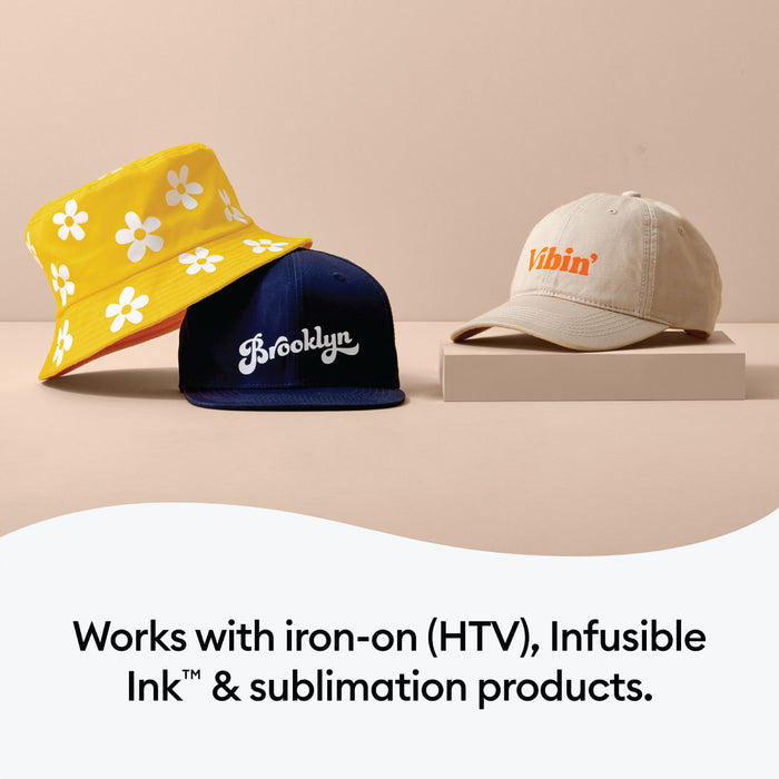 Cricut Hat Press Value Bundle with 12 Hat Blanks Set