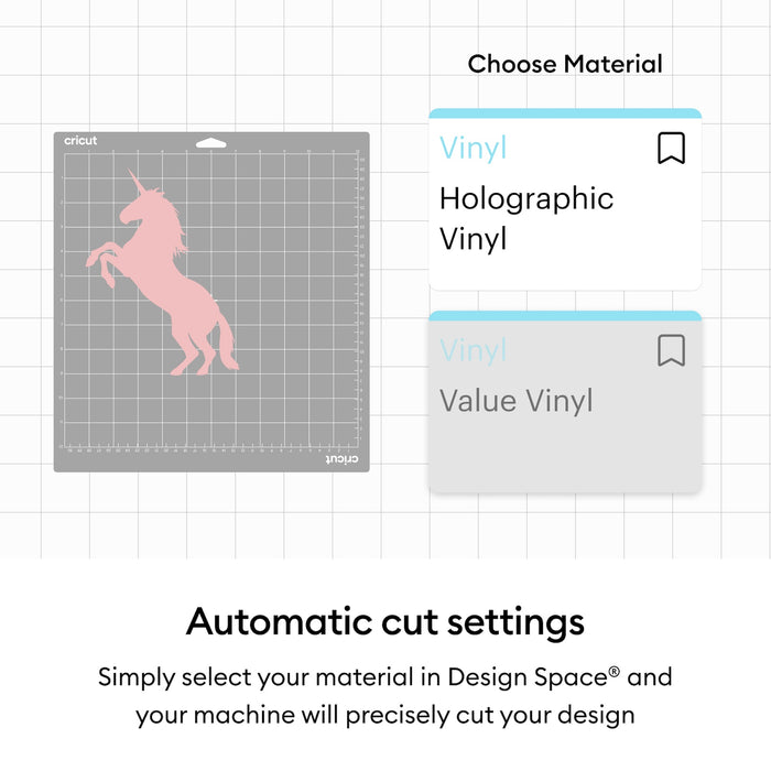 Cricut Holographic Vinyl Permanent, Mythical Sampler - 12 in x 12 in Sheets (10 ct)