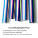 Cricut Holographic Vinyl Permanent, Mythical Sampler - 12 in x 12 in Sheets 10 ct
