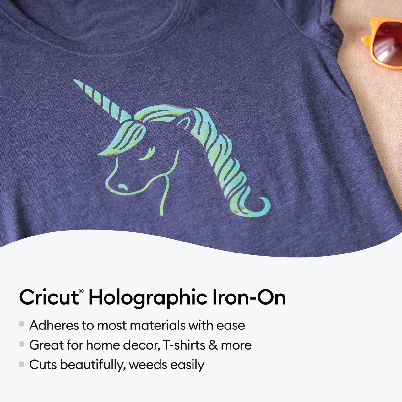 Cricut Holographic Iron-On Sampler, Ultimate 6 ct