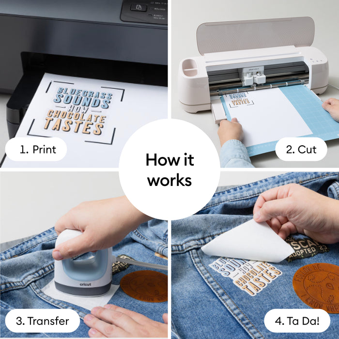 Cricut Sublimation Printable Iron-On Sheets - 8.5 in x 11 in 10 ct