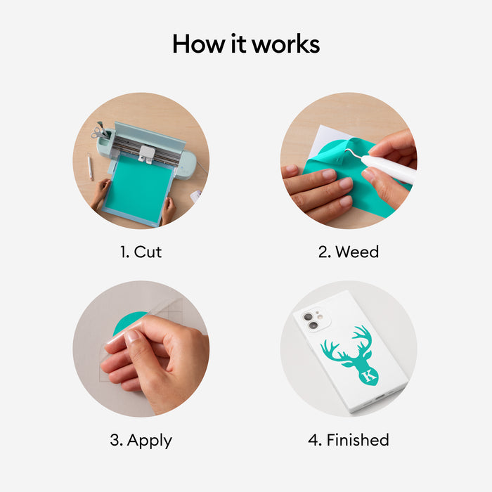 Cricut Premium Vinyl Rolls Bundle - 6 Count- Italian Summer Colors