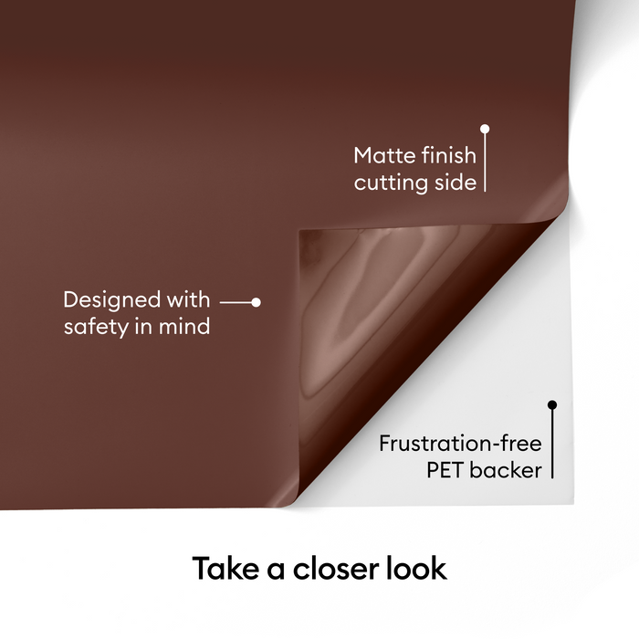 Cricut Value Vinyl 12 in x 10 ft - Brown - Damaged Package