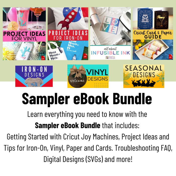 Cricut Materials Bundle  Beginner Starter Set for Joy