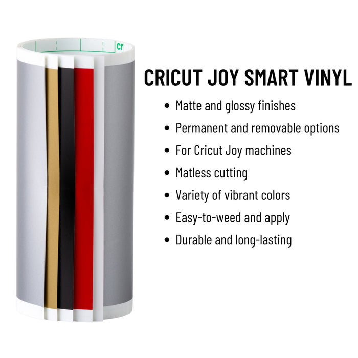Cricut Joy Ultimate Starter Kit | 55+ Piece All-in-One Materials & Accessories Bundle with Vinyl, Iron-On & Card Making Supplies