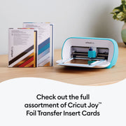 Cricut Joy Foil Transfer Insert Cards Blue Lagoon Sampler A2 | 8 Count