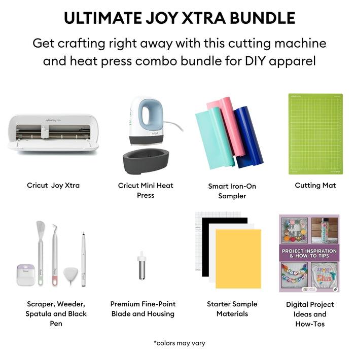 Cricut Joy Xtra Iron-On + EasyPress Mini Bundle Set
