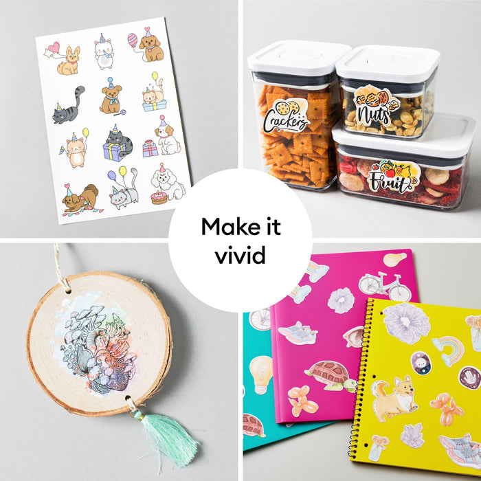 Cricut 8.5" x 11" White Printable Vinyl Sheets 25 Count