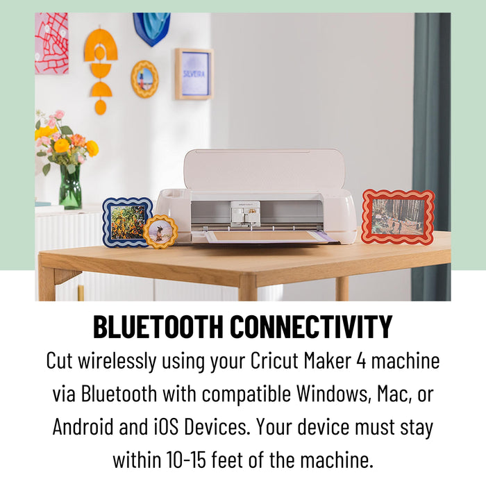 Cricut Maker 4 Cutting Machine with Vinyl and Iron-On Sheets Bundle