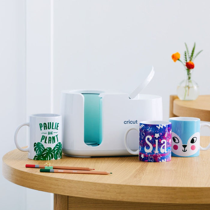 Cricut Mug Press Starter Bundle with 4 Blank Mugs Kit