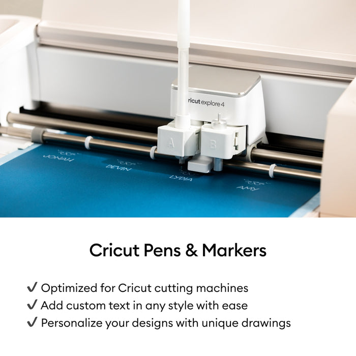 Cricut Acrylic Gel Pens Set, 1.0 mm, 6 Count - For use with Maker, Explore, & Venture Machines