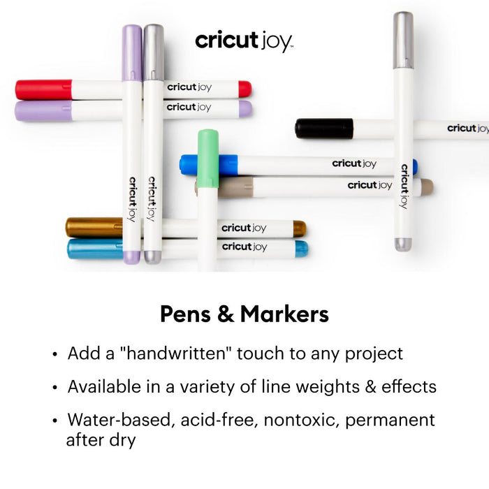 Cricut Joy Fine Point Pens, 0.4 mm 3 Black, Brown, Gray - Damaged Package