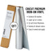 Cricut Premium Iron-On Rolls Bundle - 12ft Rainbow HTV and 5ft Black & White, 9 Count