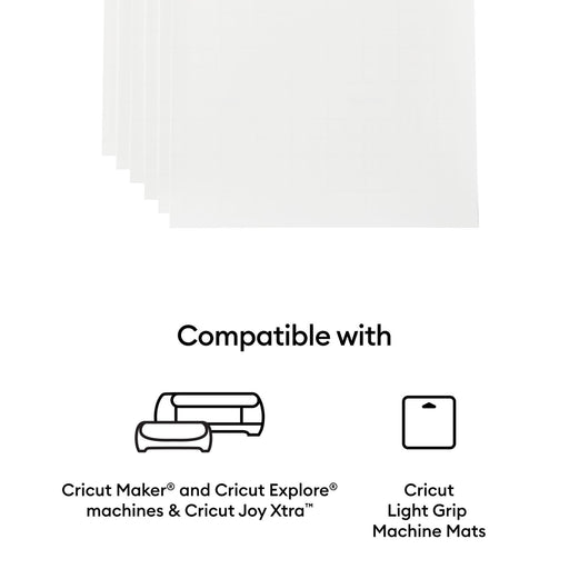 Cricut Printable Vinyl Sheets - 8.5 x 11 in, 40 Count, Transparent