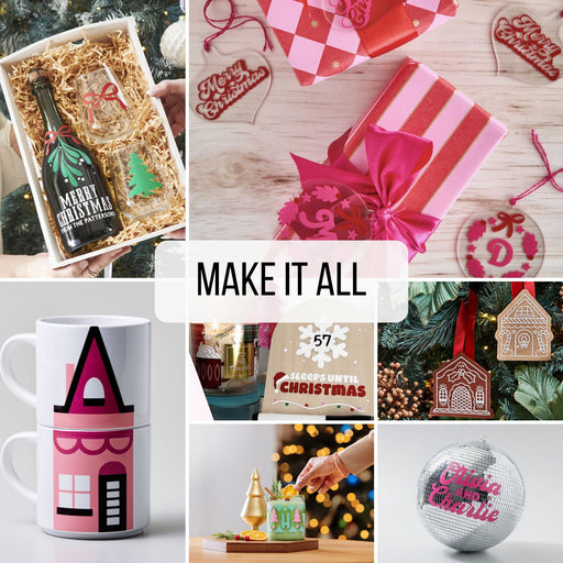 Cricut Premium Vinyl Sugarplum Holiday Bundle, 5-Roll Christmas Vinyl Pack