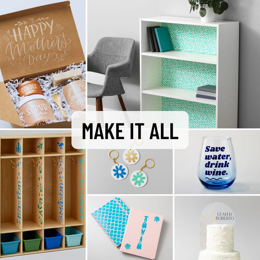 Cricut Joy Smart Vinyl Rolls Bundle, Earth, 4 Count