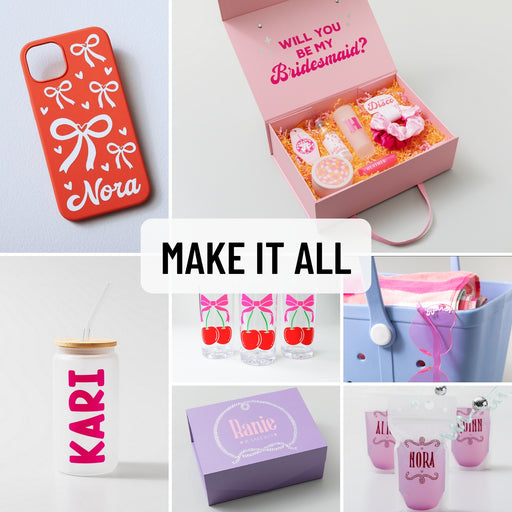 Cricut Premium Vinyl Rolls 5 and Transfer Tape Bundle- Groovy Love