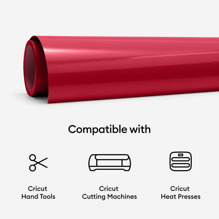 Cricut Smart Iron on, Red - 13 in x 3 ft  (1)
