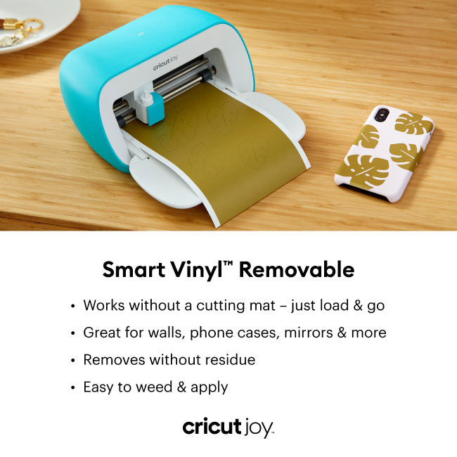 Cricut Joy Smart Vinyl - Removable - 5.5" x 12" 5 , Adhesive Decal Roll - Elegance Sampler