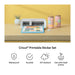 Cricut Printable Waterproof Sticker Set - 8.5 in x 11 in 20 ct , Transparent