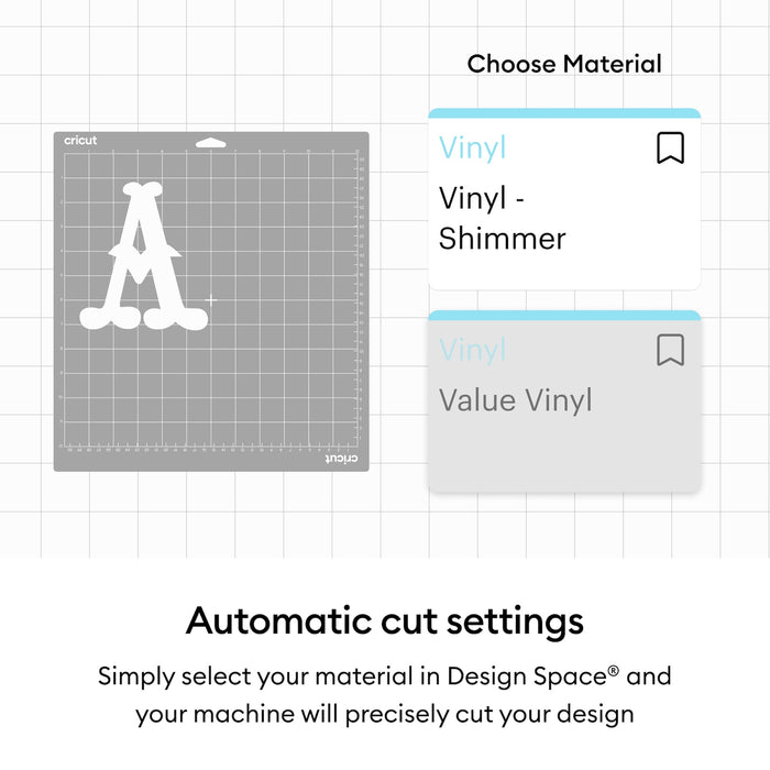 Cricut Shimmer Vinyl Permanent, Party Sampler - 12 in x 12 in Sheets 10 ct
