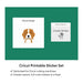 Cricut Printable Waterproof Sticker Set - 8.5 in x 11 in 20 ct , White