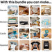 Cricut Ultimate All-in-One Materials & Accessories Bundle | Beginner Sampler Kit for Cricut Explore & Maker Machines with Vinyl, HTV, Stickers & Cards