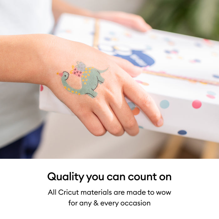 Cricut 8.5 in x 11 in Printable Temporary Tattoo Sheets 8 Count
