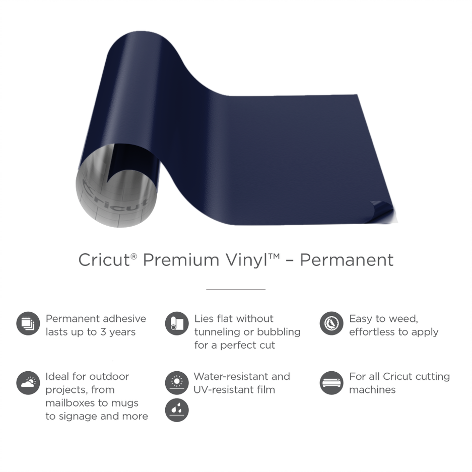 Cricut Premium Permanent Vinyl Christmas Colors Metallics Bundle