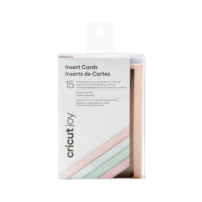 Cricut Insert Cards, Macarons Sampler - R10 15 ct - Damaged Package