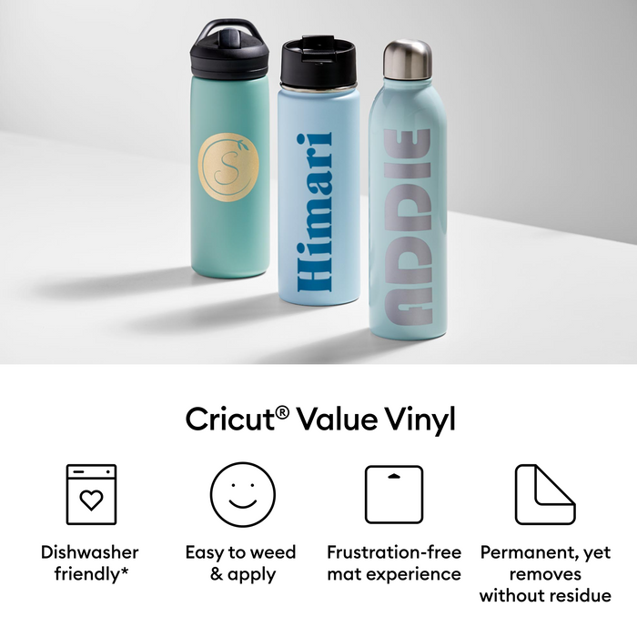 Cricut Permanent Matte Value Vinyl - 12 in x 10 ft