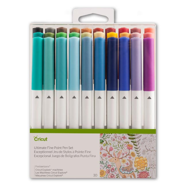 Cricut Ultimate Fine Point Pen Set 30/Pkg - Damaged Package