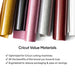 Cricut Glitter Iron-On Craft Vinyl Sheets, 10 x 12 in, Multicolor, 6 Count