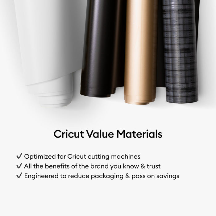 Cricut Permanent Matte Value Vinyl - 12 in x 20 ft